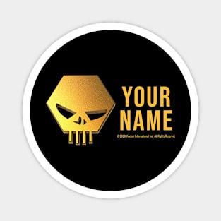 The Challenge Gold Skull Magnet